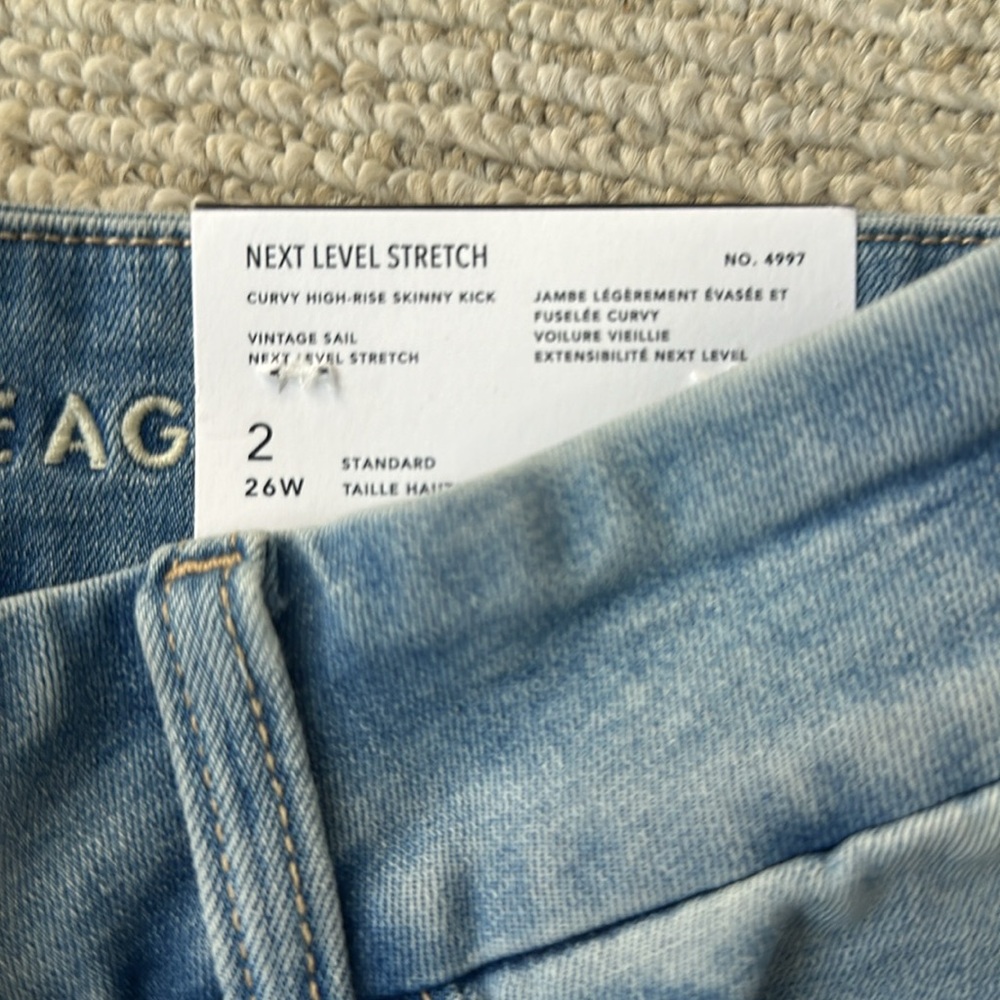 American Eagle Next Level Curvy High-Waisted Skinny Kick Jean - Picture 4 of 6